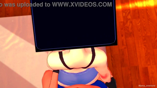 Sporty TV Woman Rides Cock in Her Room for Steamy 3D Anime Action