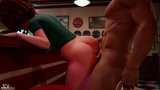 MILF Cass Hamada Fucks for Tips in Standing Sex with Big-Cock Creampie