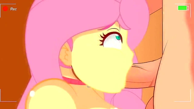 Fluttershy Pony Sucks Big Dick In steamy 3D Hentai Blowjob Scene