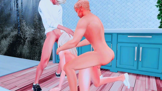 Stepmom Cheats on Husband for Hot 3D Hentai Threesome with Stepson Cuckold