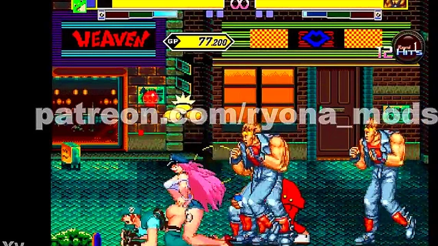 Horny Jill Valentine Fights & Fucked in Streets of Rage Hentai Mugen Riot