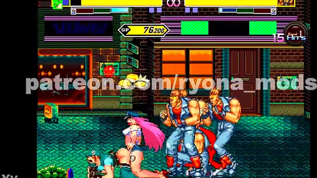 Horny Jill Valentine Fights & Fucked in Streets of Rage Hentai Mugen Riot