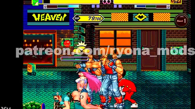 Horny Jill Valentine Fights & Fucked in Streets of Rage Hentai Mugen Riot