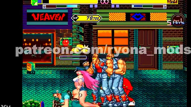 Horny Jill Valentine Fights & Fucked in Streets of Rage Hentai Mugen Riot