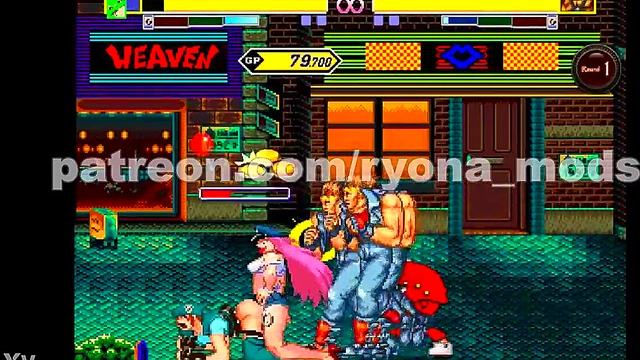 Horny Jill Valentine Fights & Fucked in Streets of Rage Hentai Mugen Riot