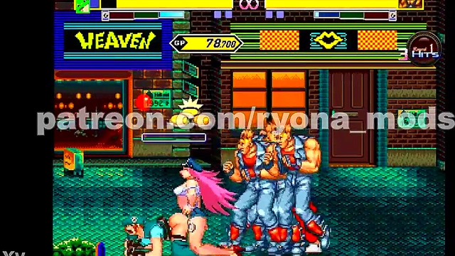 Horny Jill Valentine Fights & Fucked in Streets of Rage Hentai Mugen Riot