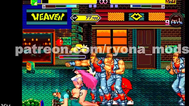 Horny Jill Valentine Fights & Fucked in Streets of Rage Hentai Mugen Riot