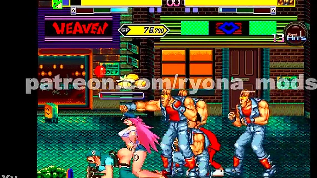 Horny Jill Valentine Fights & Fucked in Streets of Rage Hentai Mugen Riot