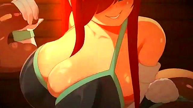Horny Erza Easter Rides BBC Dick in Steamy Hentai Animation Scene
