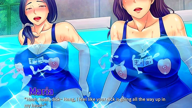 Naughty Neighbors Share Wife in Poolside Threesome for Juicy Finish