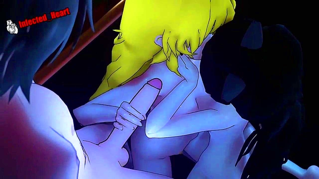 RWBY Anime Girls Engage in Hot 3D Fingering & Facial Orgy Session