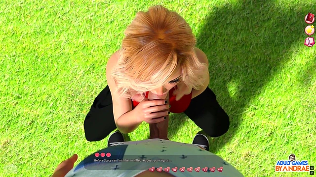 Stacy's Busty Outdoor Blowjob Adventure With HugeCumshots & Creampie Finale