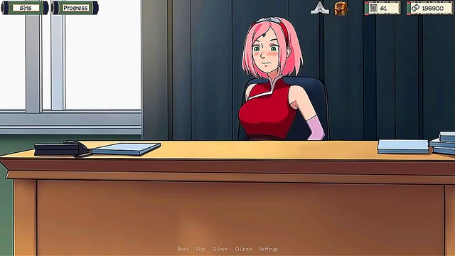 Horny Sakura Uses Vibrator for Intense Pleasure in Kunoichi Trainer Anime