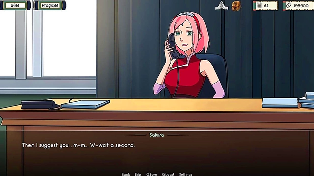 Horny Sakura Uses Vibrator for Intense Pleasure in Kunoichi Trainer Anime