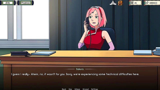 Horny Sakura Uses Vibrator for Intense Pleasure in Kunoichi Trainer Anime