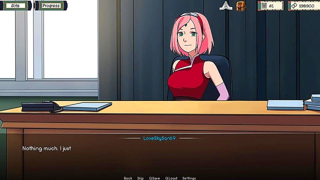 Horny Sakura Uses Vibrator for Intense Pleasure in Kunoichi Trainer Anime