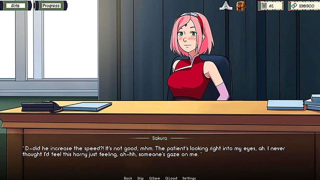 Horny Sakura Uses Vibrator for Intense Pleasure in Kunoichi Trainer Anime