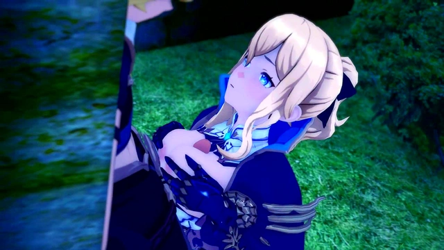 Jean from Genshin Impact Takes Charge in Moonlit 3D Hentai Scene