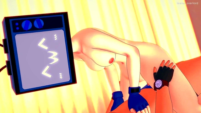 Sexy TV Woman Recharges With Quick Hentai Blowjob Before Bedtime