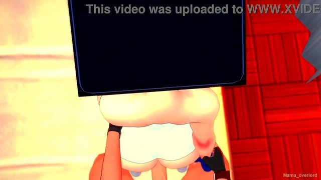 Sexy TV Woman Recharges With Quick Hentai Blowjob Before Bedtime