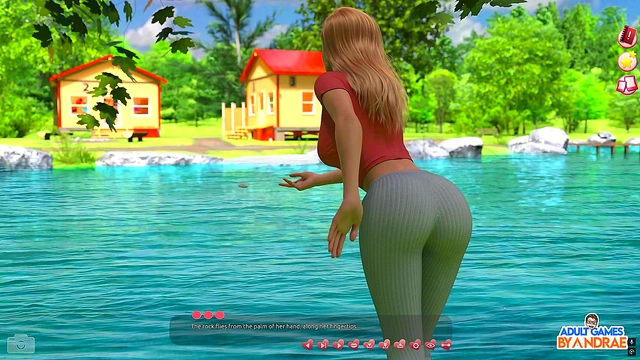 Cute Violet Gets Fucked by Huge Dick in 3D Busty Hentai Threesome