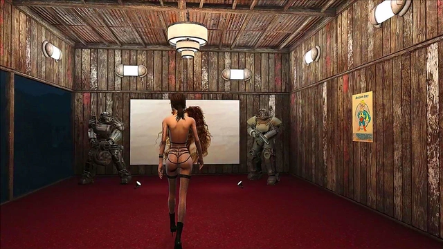 Cute Brunette Goes Sexy in Fallout 4 Fashion Special Wardrobe Anime Scene