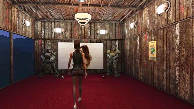 Cute Brunette Goes Sexy in Fallout 4 Fashion Special Wardrobe Anime Scene