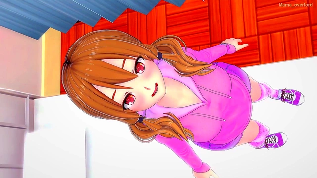 Petite Stepsister Gives Footjob With Pink Stockings & Shaved Pussy