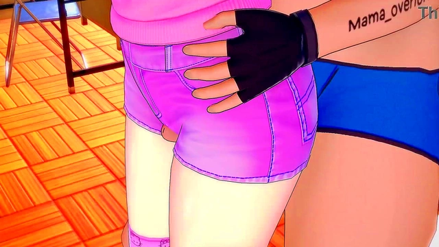 Petite Stepsister Gives Footjob With Pink Stockings & Shaved Pussy