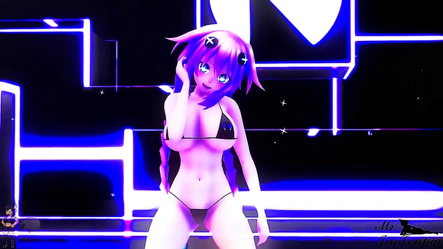 Big-Titted Purple Heart Gets Fucked Hard in Hyperdimension Neptune MMD Scene