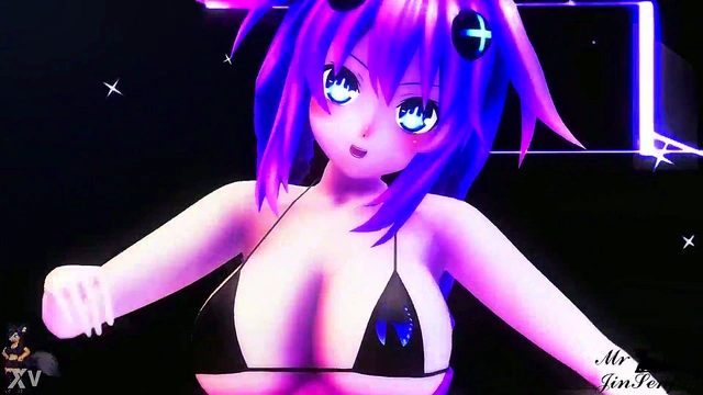 Big-Titted Purple Heart Gets Fucked Hard in Hyperdimension Neptune MMD Scene