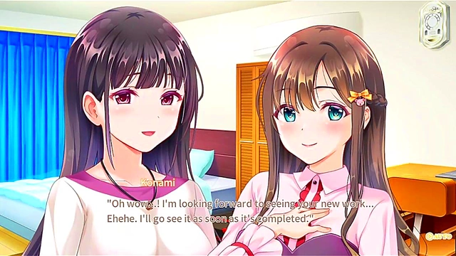 Sweet Lesbian Kiss Turns Intense Bathroom Fun In Anime Visual Novel