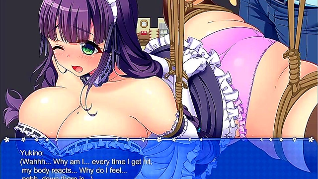 Yukino Turns Into Seductive Maid For Naughty Hentai Game NTR Fun