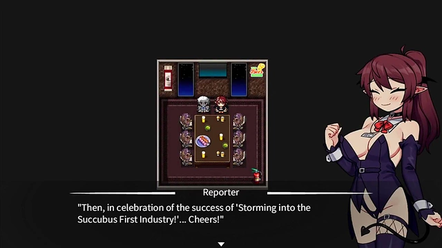 Succubus Secretary Fingers & Masturbates In Sexy Corporate Fantasy Part 2