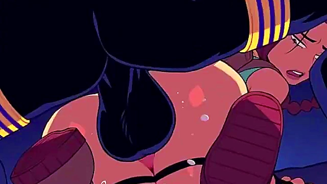 Lara's Anime Tomb Raider Gets Fucked Hard With Big Dick Blowjob Creampie