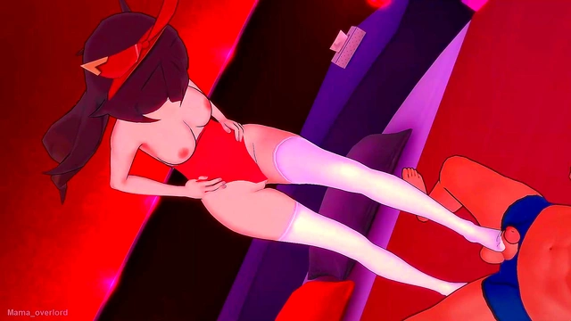 Hentai Amber in Swimsuit Gives Seductive FootJob Fantasy