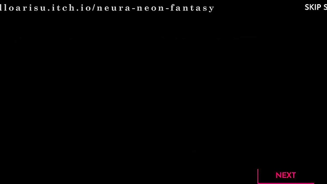 Cute Anime Chick Seduces You in Neon Fantasy Game Day 1 Scene