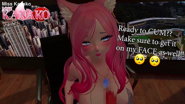 Giant Cat Girl Teases With Busty Tit-Fuck Action And Explosive Anal Creampie