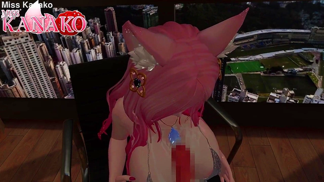 Giant Cat Girl Teases With Busty Tit-Fuck Action And Explosive Anal Creampie