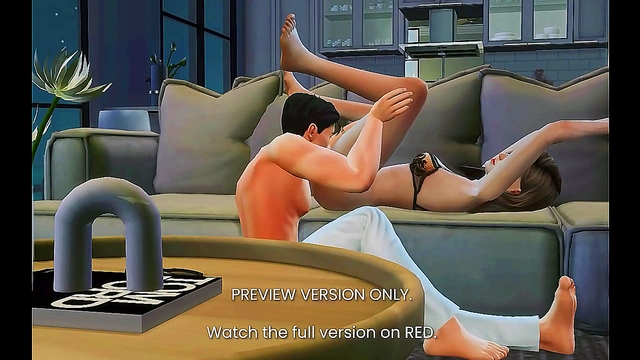 3D Hentai Art Professor Seducing Student in Sims-Like Love Story Scene
