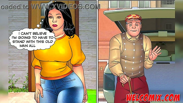 Old Pervert Gets Popped By Big-Busted Toon Girl In Unwelcoming Visit