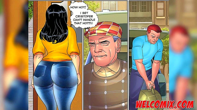 Old Pervert Gets Popped By Big-Busted Toon Girl In Unwelcoming Visit