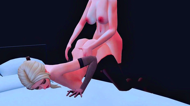 Trans Stepdaughter Seduces Stepmom for Hard Anal Sex & Bukkake Creampie