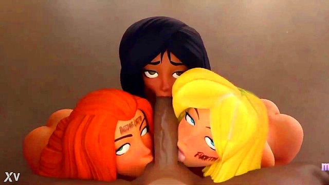 3D Hentai Babe Sucks Dick With Passionate Blowjob Action