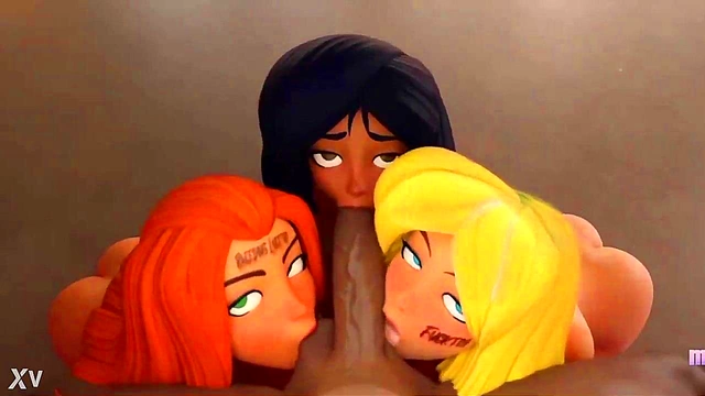 3D Hentai Babe Sucks Dick With Passionate Blowjob Action
