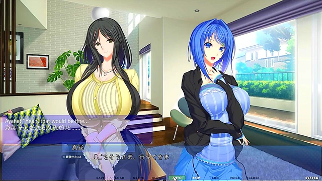 Stepbrother Seduction – Big-Titted Eroge Girl Gives Handjob in School Bathroom Voyeur Scene