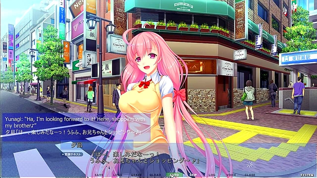 Stepbrother Seduction – Big-Titted Eroge Girl Gives Handjob in School Bathroom Voyeur Scene