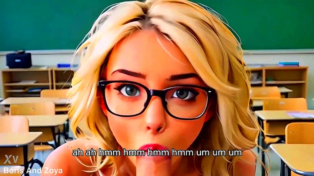 Blonde College Teen Zara Seduces Dominant Teacher for A Hot Blowjob Session
