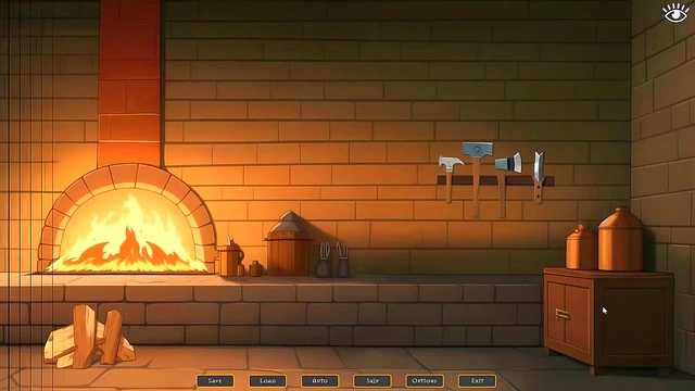 Muscular Redhead Tomboy Dominates in Hot Forge for Steamy Creampie Action