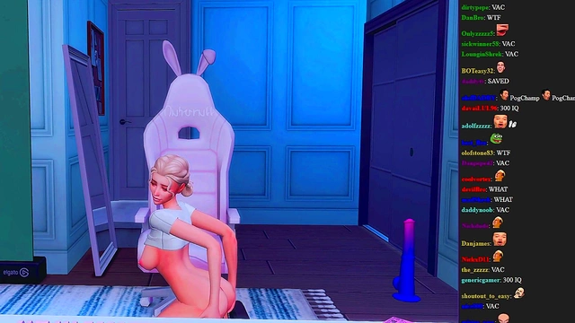 Stupid Streamer’s Hard Anal Toy Session Turns Into Hot 3D Hentai Sex Fest